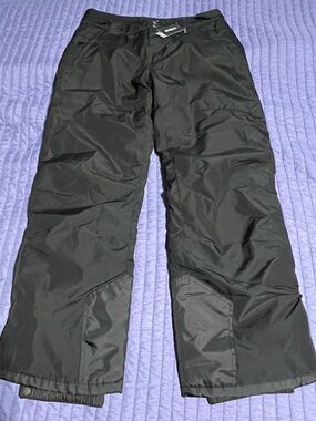 Men's Black Insulated Snow Pants